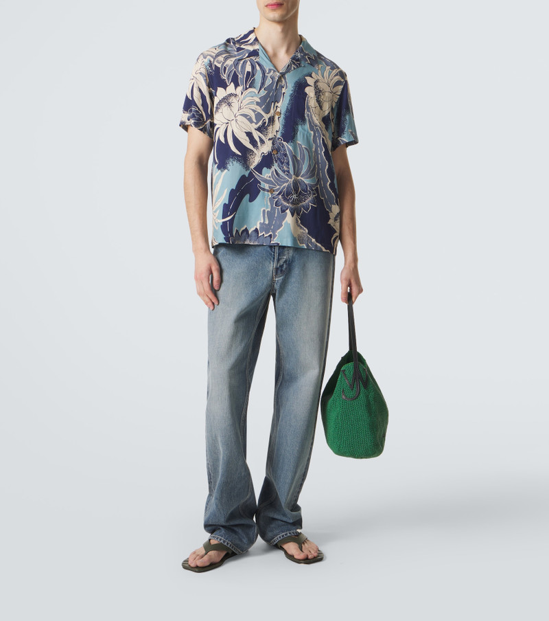 JW Anderson Leaf leather thong sandals outlook