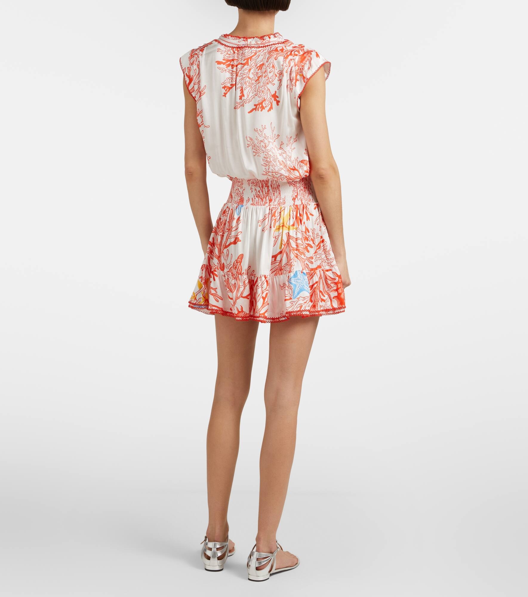 Estelle printed satin minidress - 3