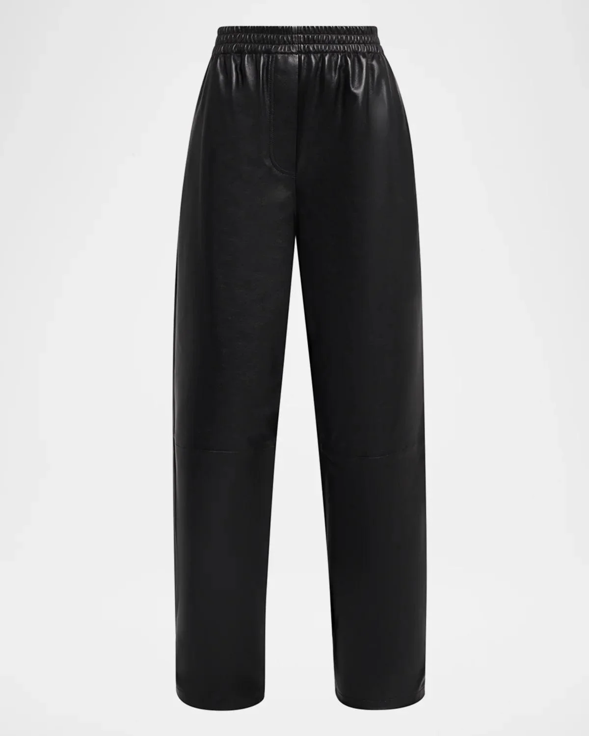 Corrine Leather Pull-On Pants - 1