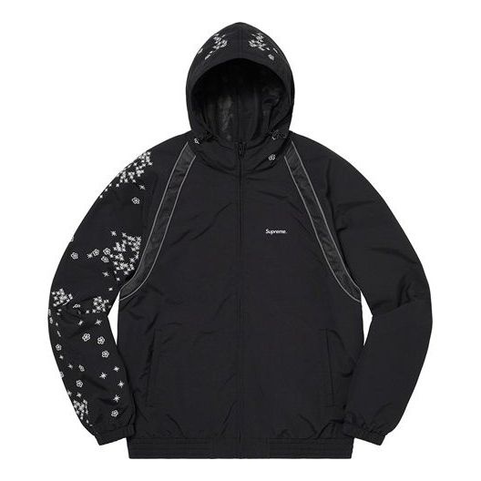 Supreme AOI Glow-In-the-Dark Track Jacket 'Black White' SUP-SS22-167 - 1