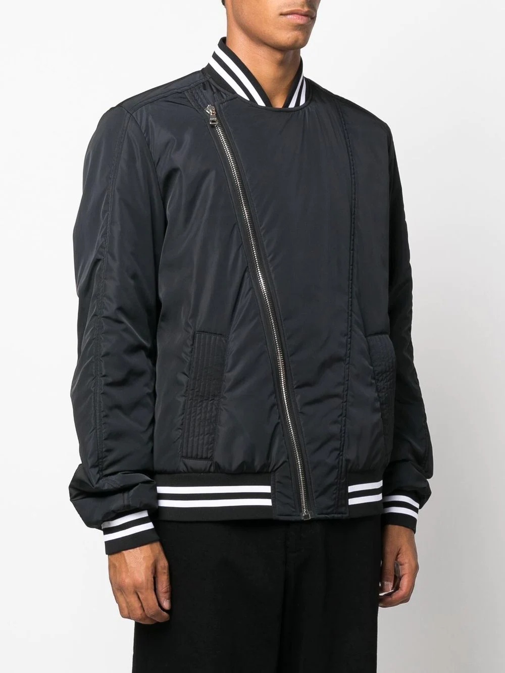 logo-print bomber jacket - 4