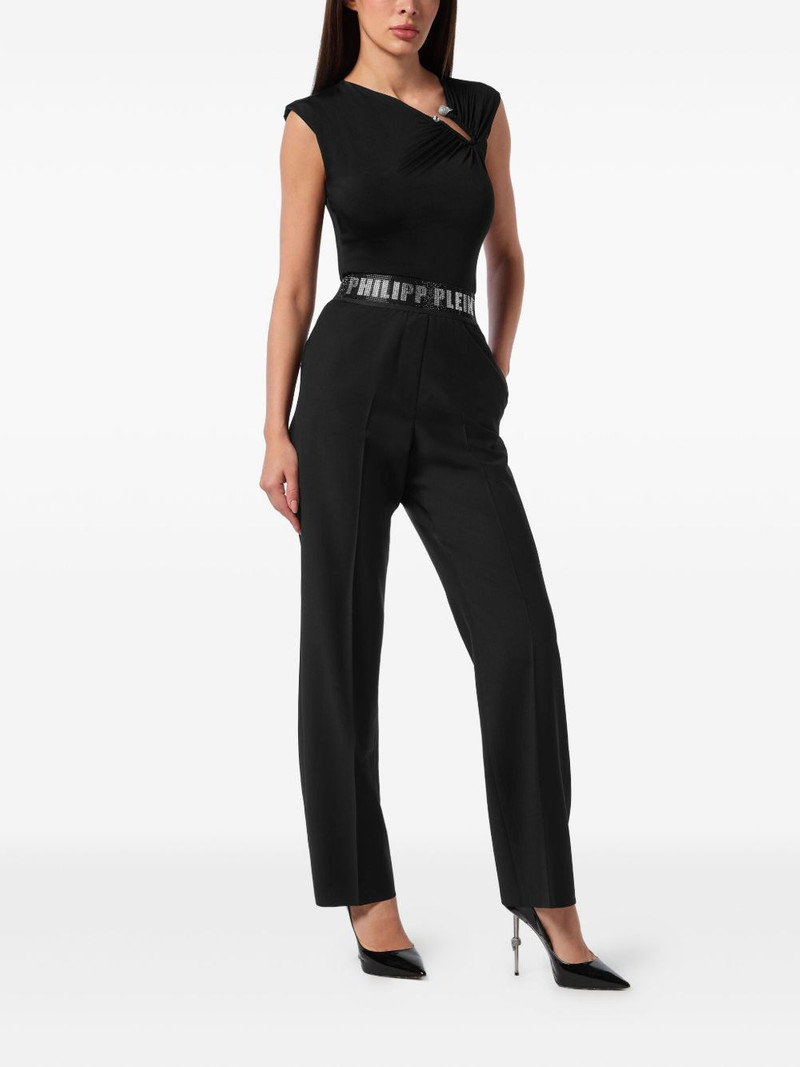 PHILIPP PLEIN embellished-waistband trousers outlook