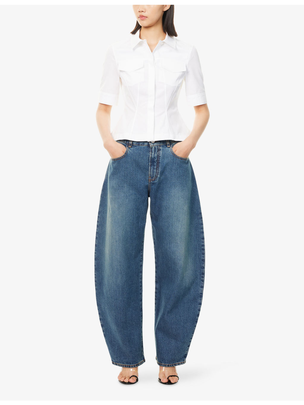 Short-Sleeve Tailored Cotton Shirt - 2