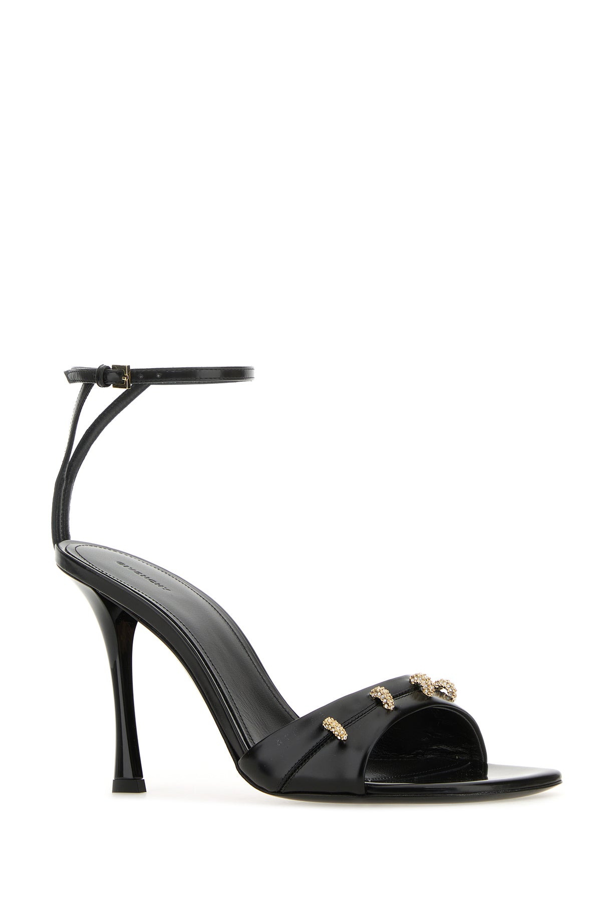 Black leather Stitch sandals - 2
