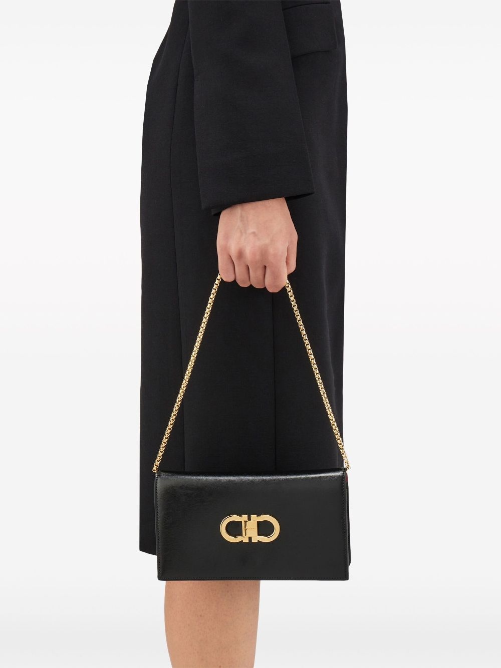 Double Gancini leather mini bag - 3