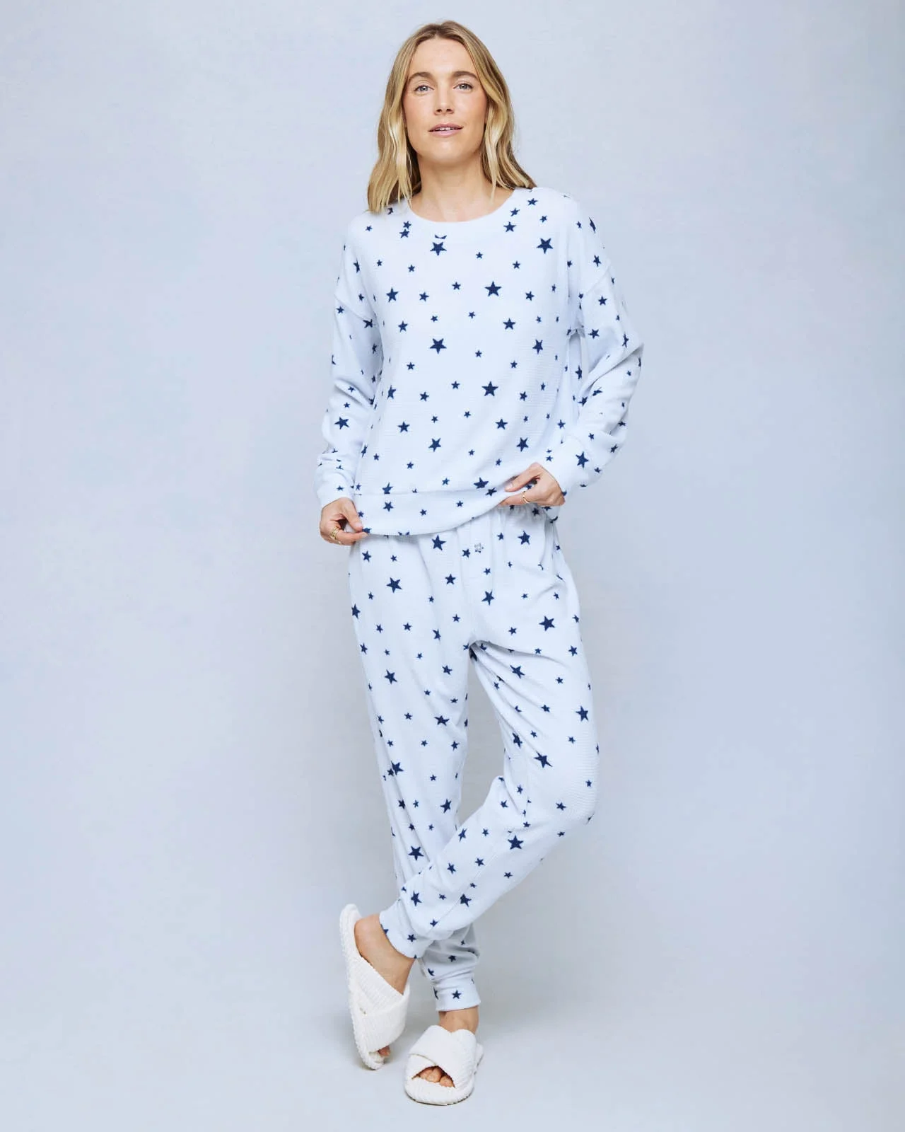 Sleepy Star Multi Marna Waffle Thermal PJ Set - 1