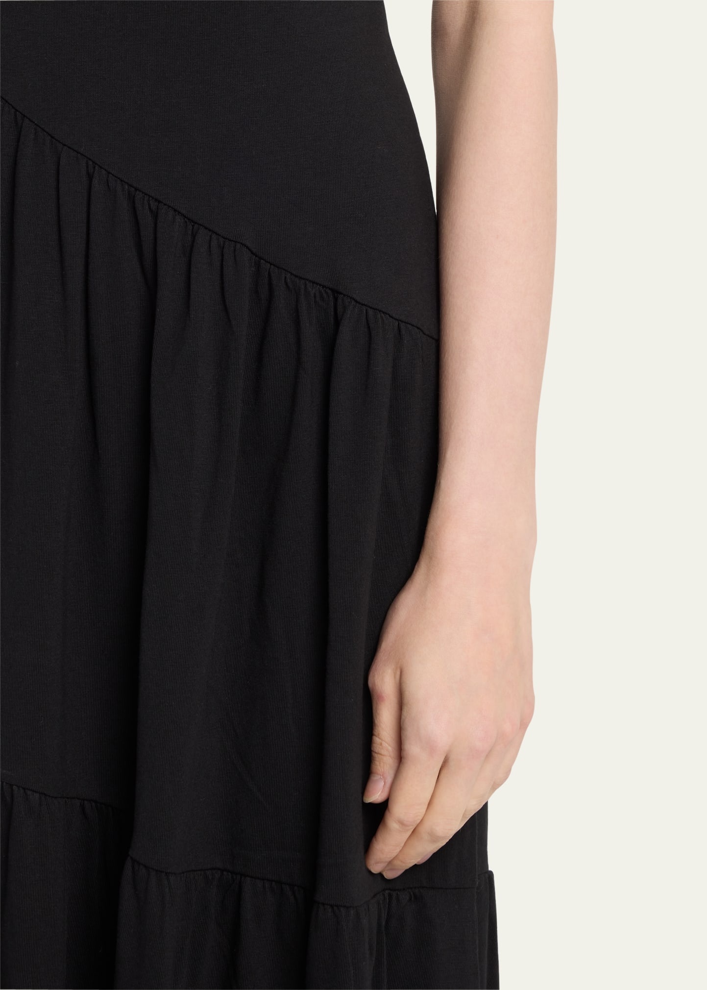 Gathered Seam Midi Dress - 5