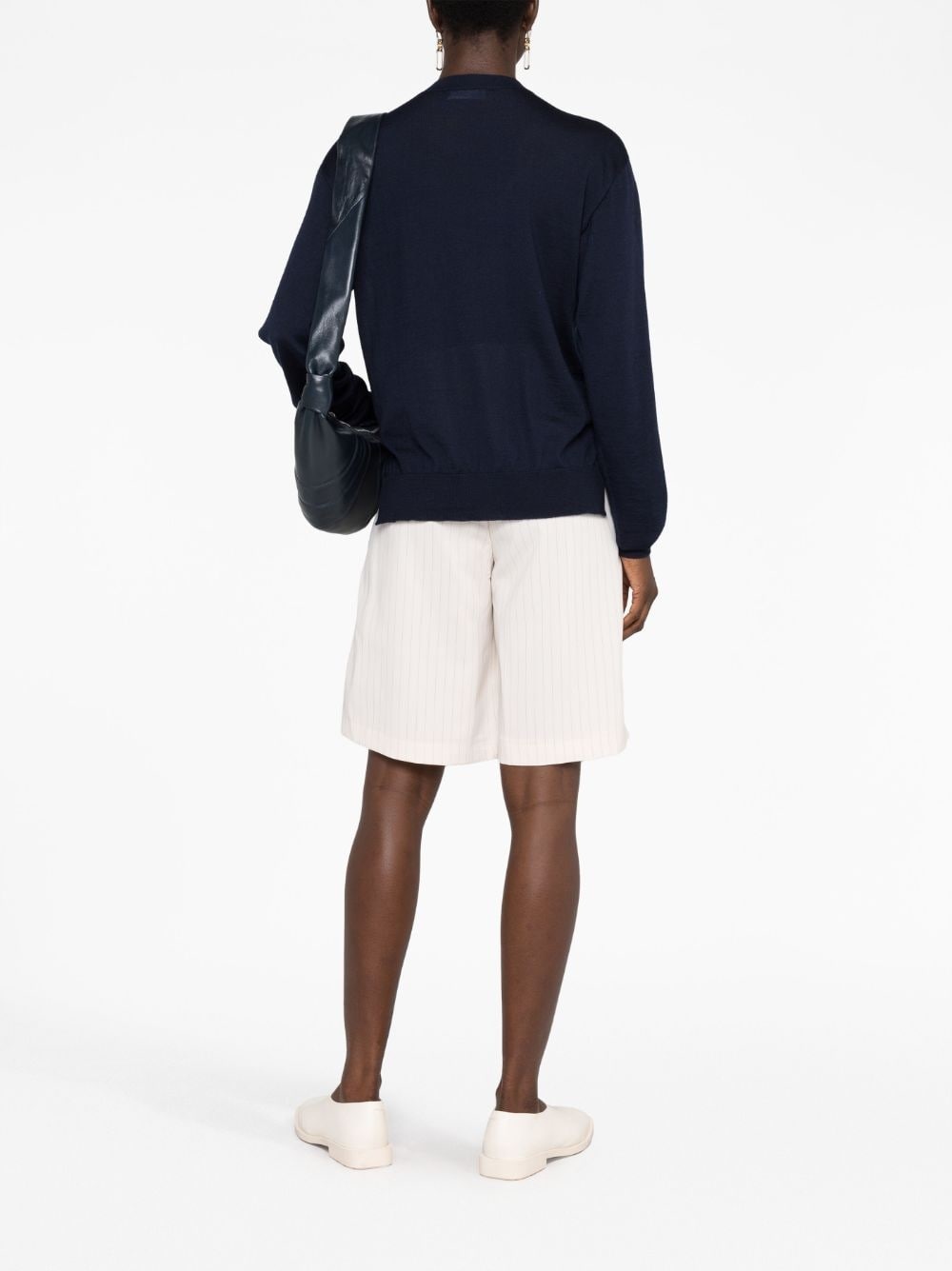 ribbed crew neck jumper - 4