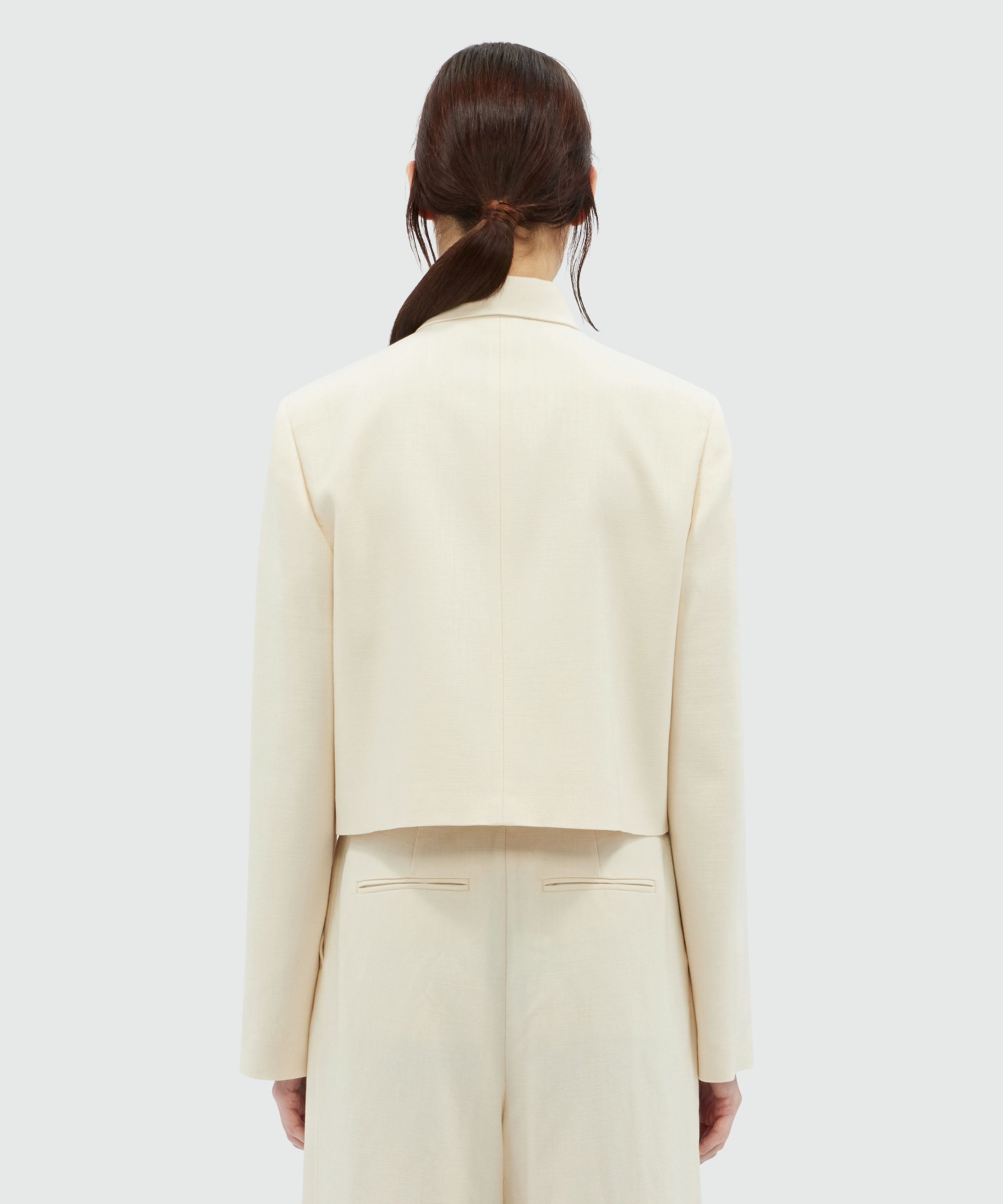 MSGM Tailoring ivory flamed blazer - 3