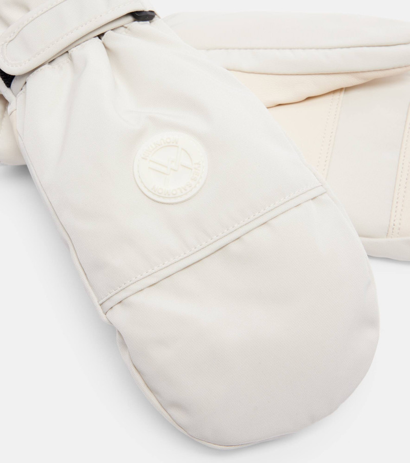 Yves Salomon Leather-trimmed mittens outlook