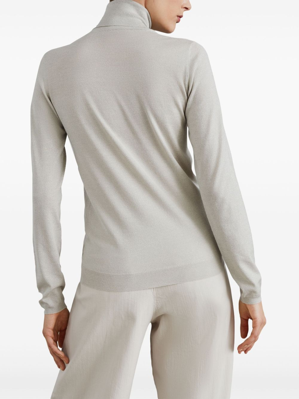 Brunello Cucinelli Women Cashmere Turtle-Neck Sweater - 5