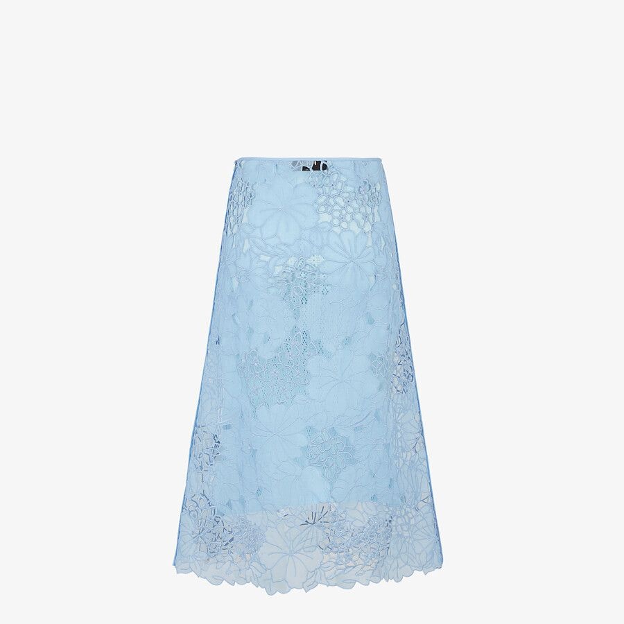 Light blue lace skirt - 2