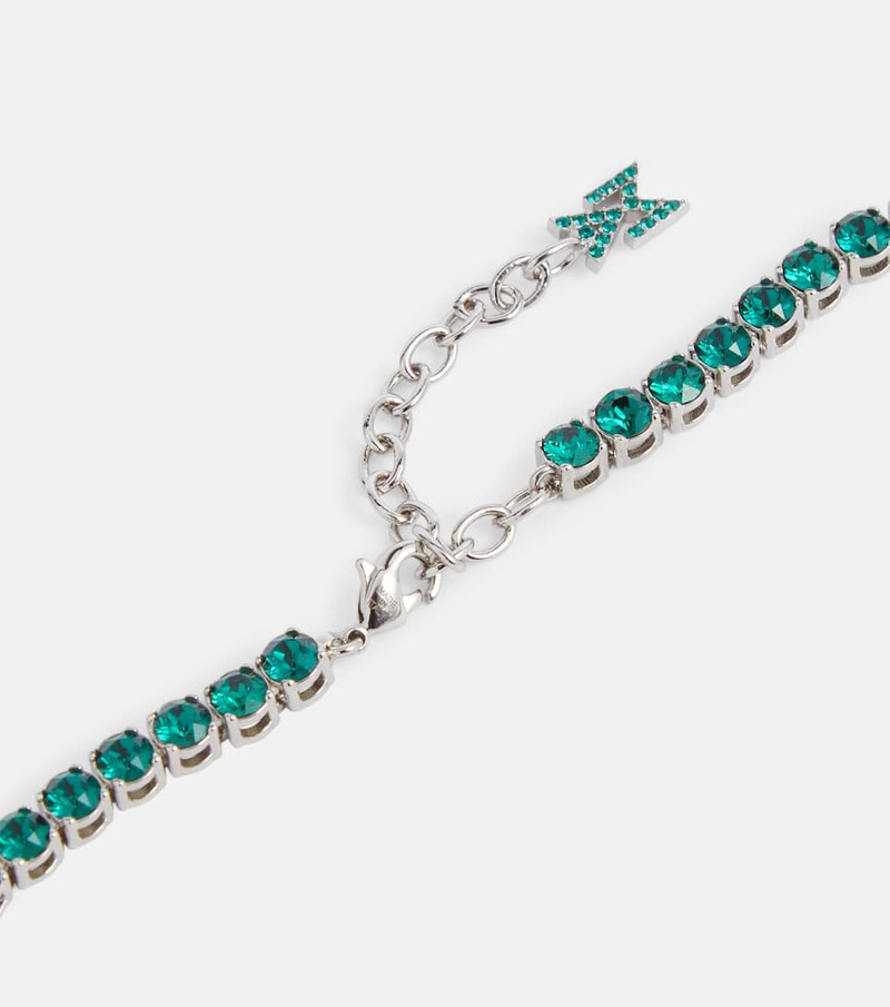 Amina Muaddi Tennis crystal-embellished necklace outlook