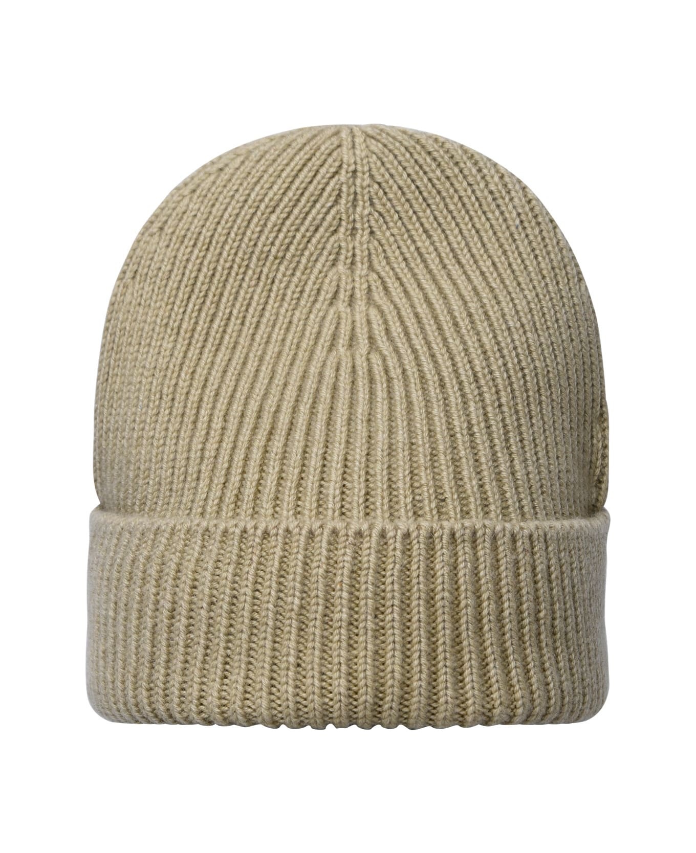 Beige Cashmere Beanie - 3
