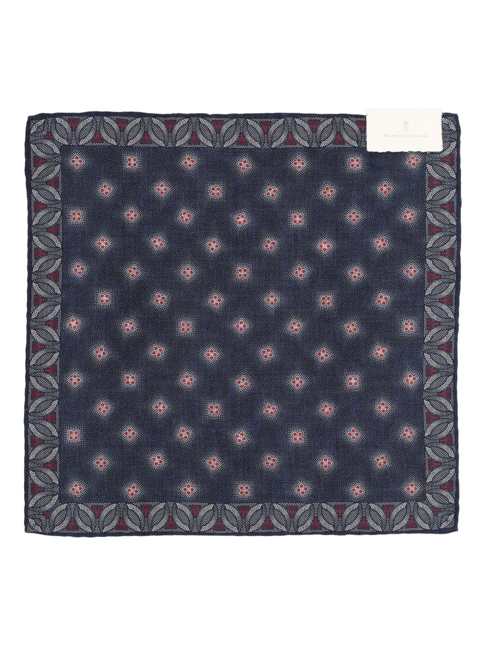 geometric-print pocket square - 2