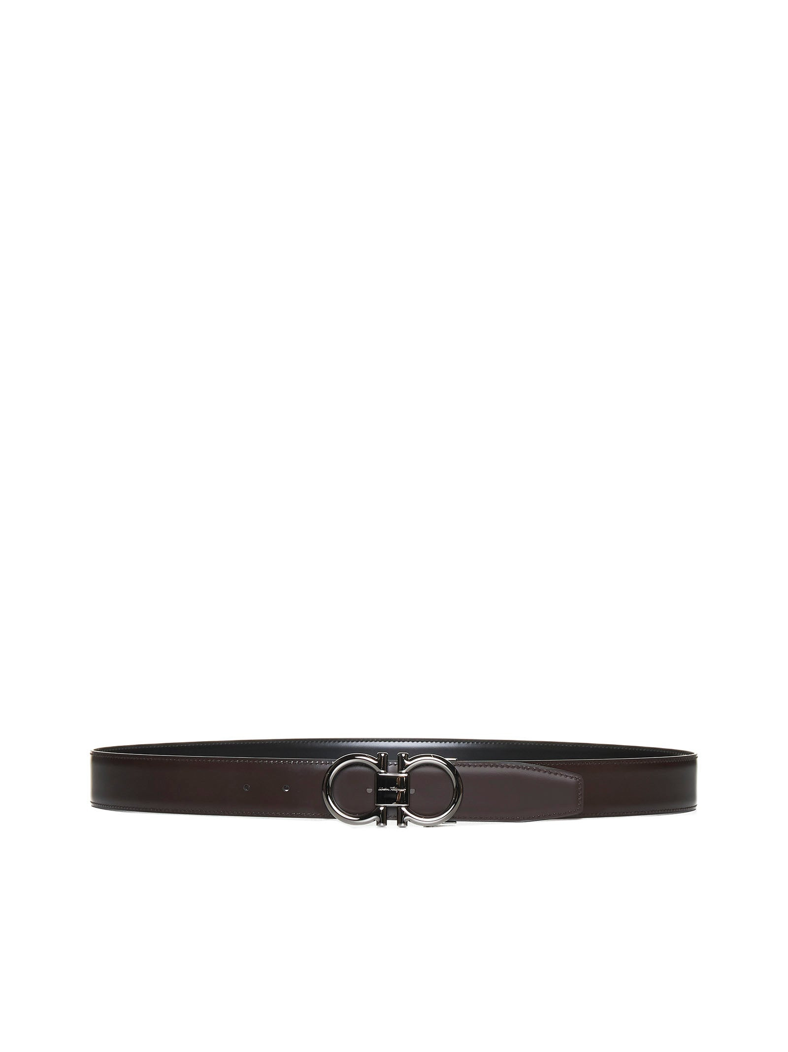 Gancini reversible leather belt - 3