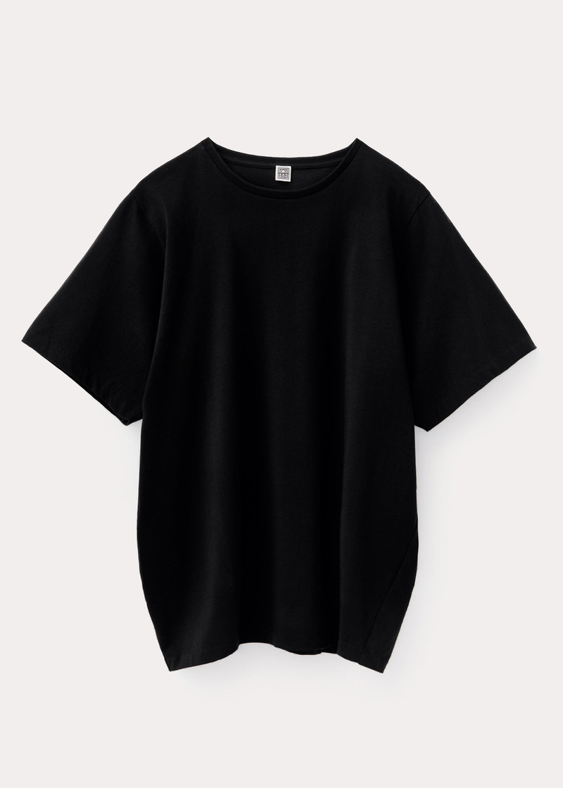 Oversized cotton tee black - 1