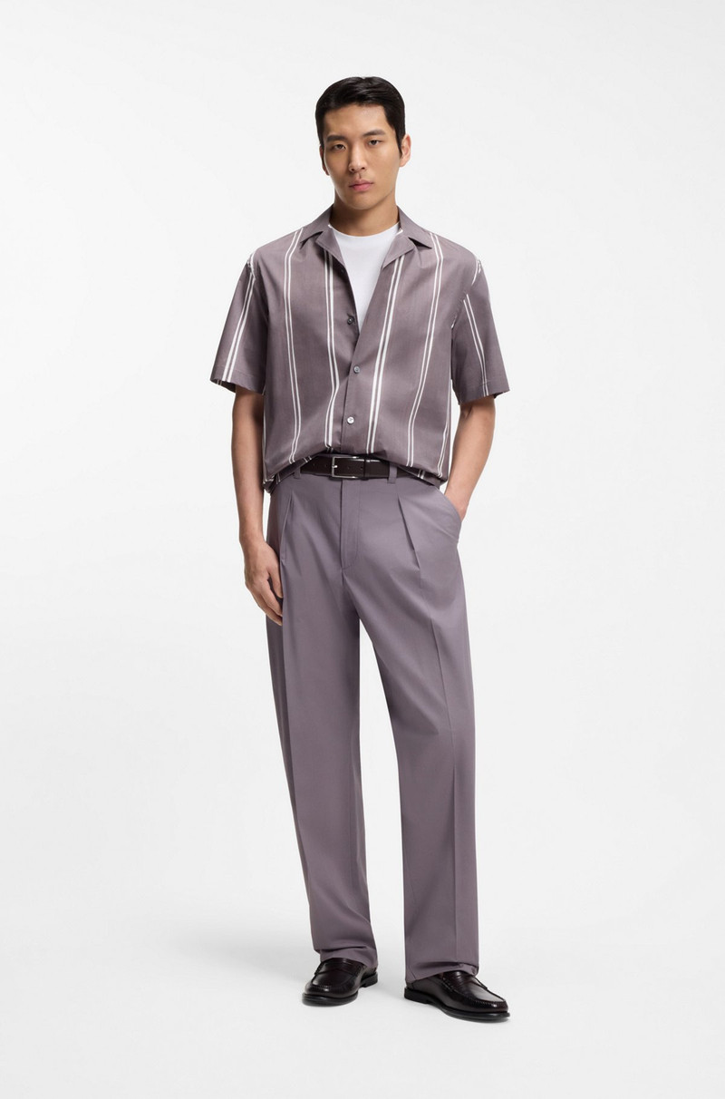 BOSS COTTON-JERSEY T-SHIRT SIGNATURE-STRIPE CUFFS와 함께 outlook