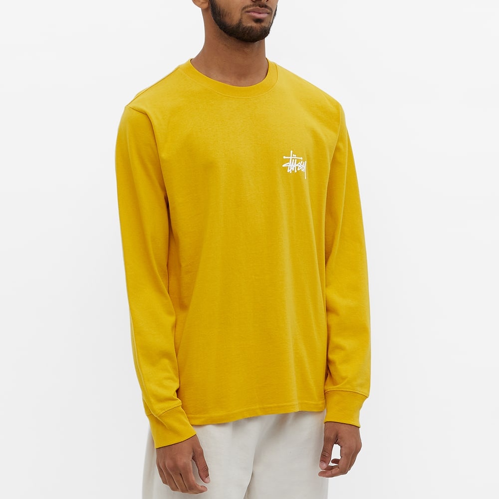 Stussy Long Sleeve Basic Stussy Tee - 3