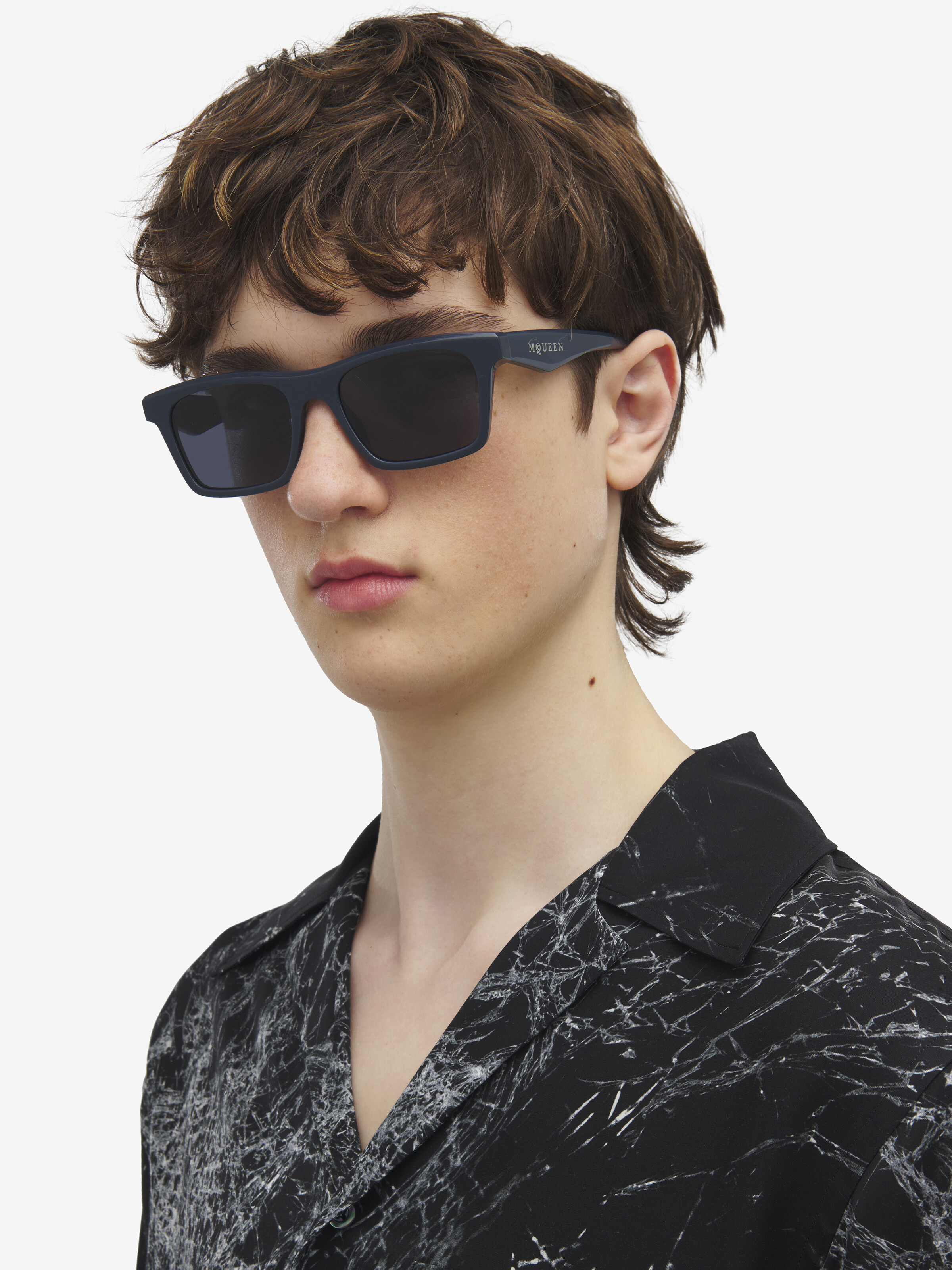 McQueen Logo Rectangular Sunglasses - 2
