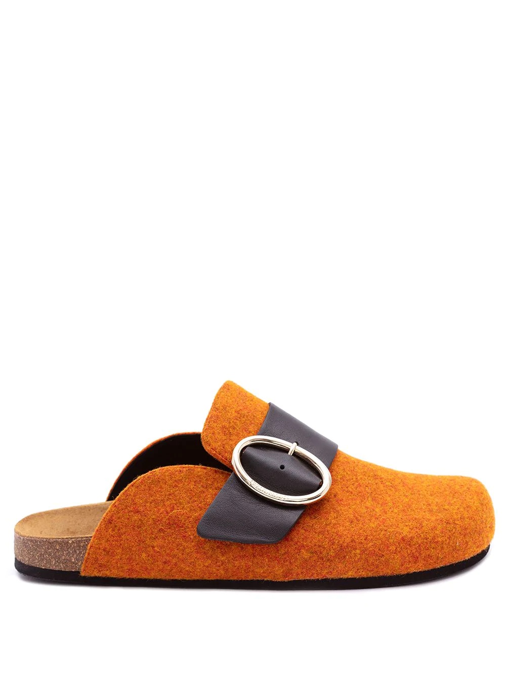 Felt loafer mules - 1