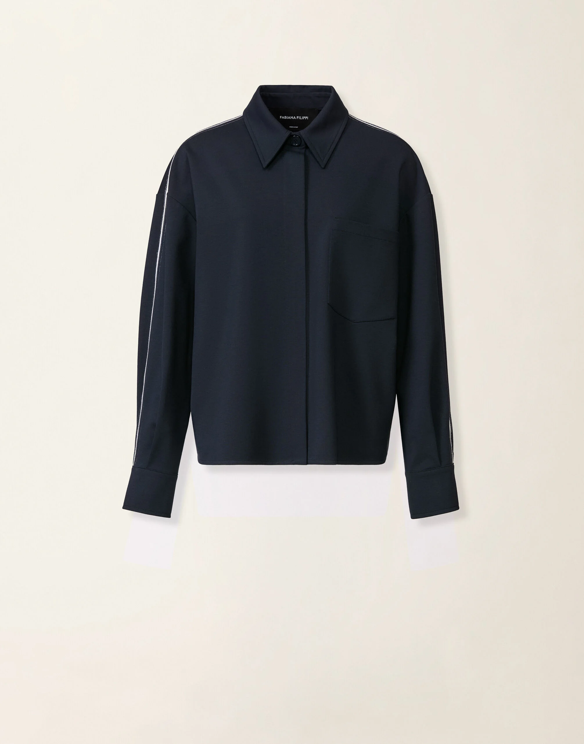 Cropped Milano stitch jersey jacket - 1