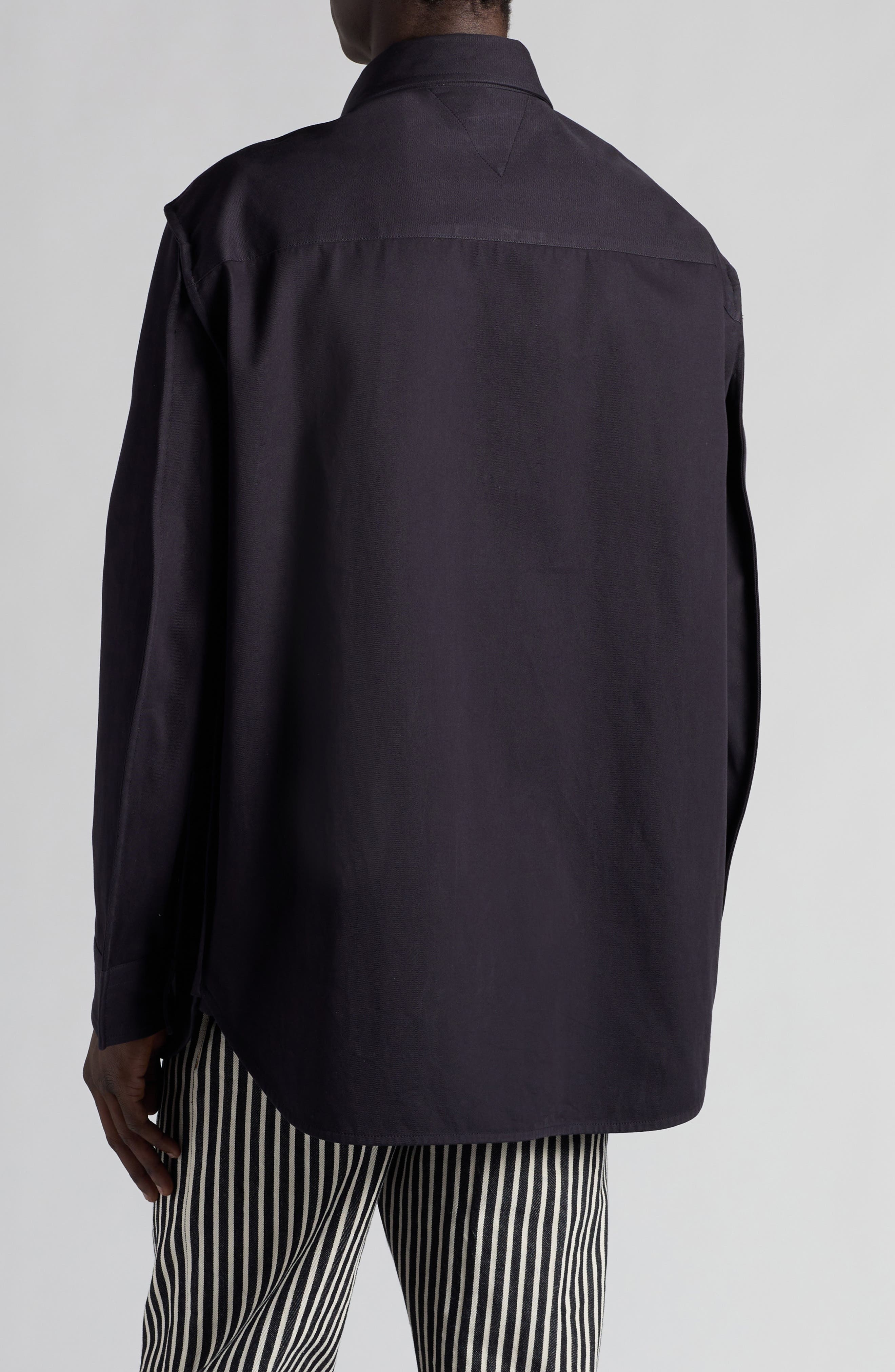 Cotton Twill Button-Up Shirt - 3