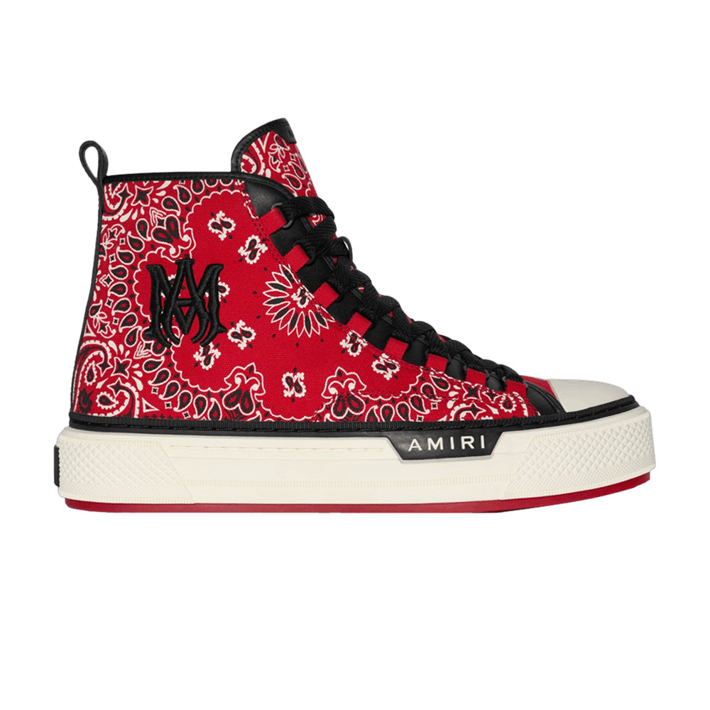 Amiri M.A. Logo Court High 'Bandana - Red' - 1