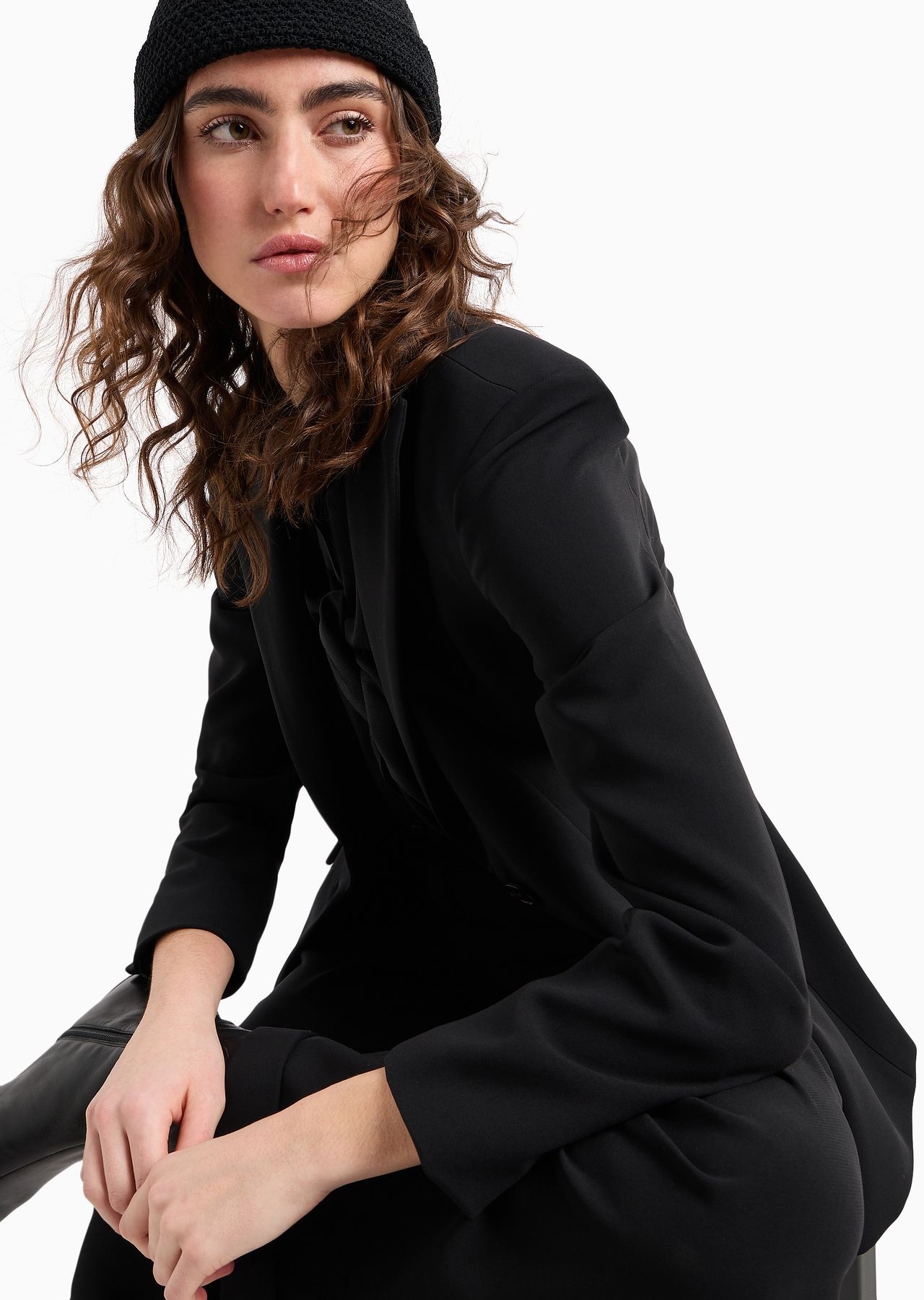 Icon single-breasted jacket in a triacetate blend - 5