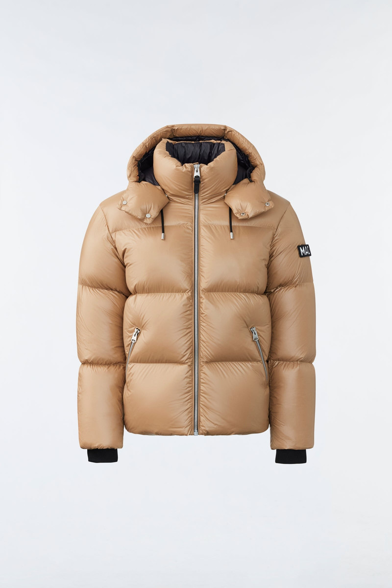 KENT-Z lustrous down jacket with hood 1