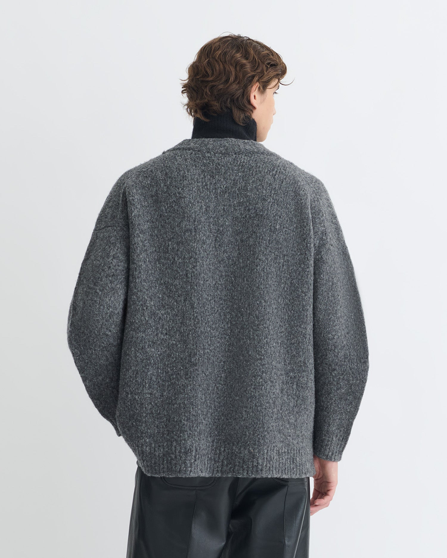Contrast Brushed Merino Sweater - 8
