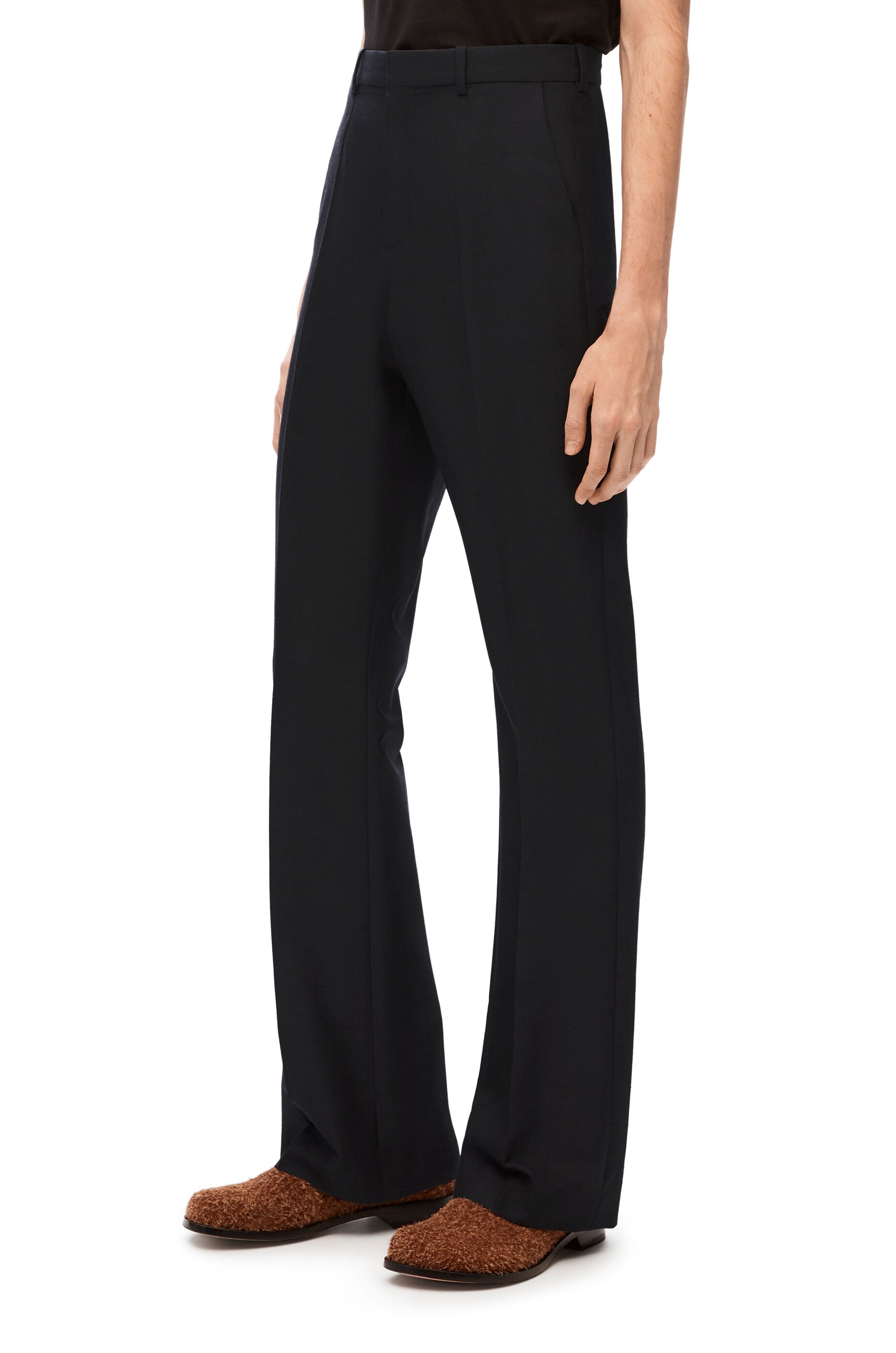 Bootleg trousers in wool and mohair - 3