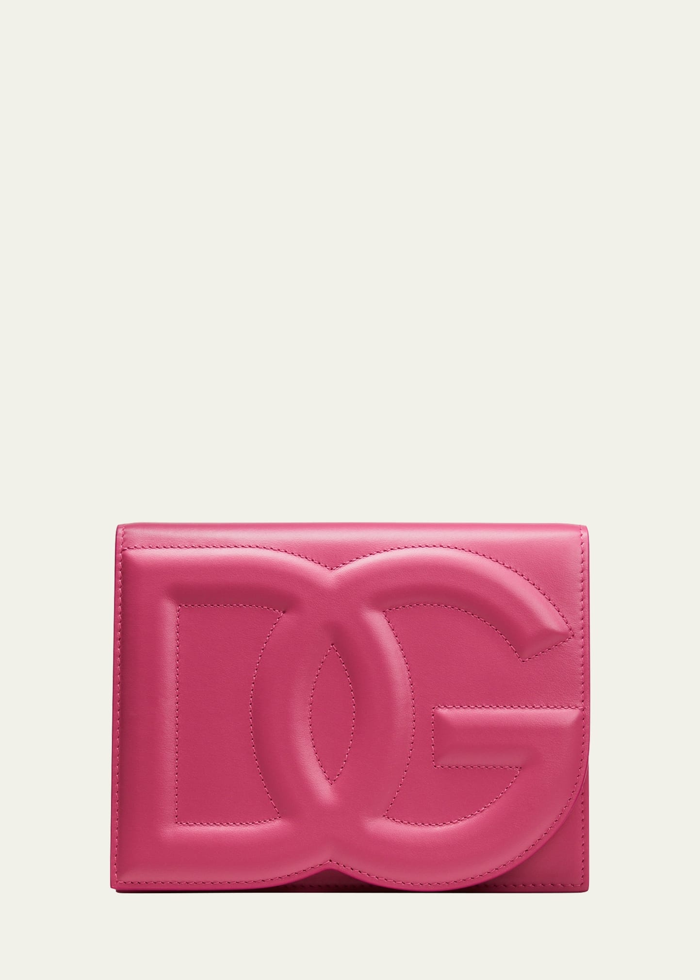 DG Logo Flap Leather Shoulder Bag - 1