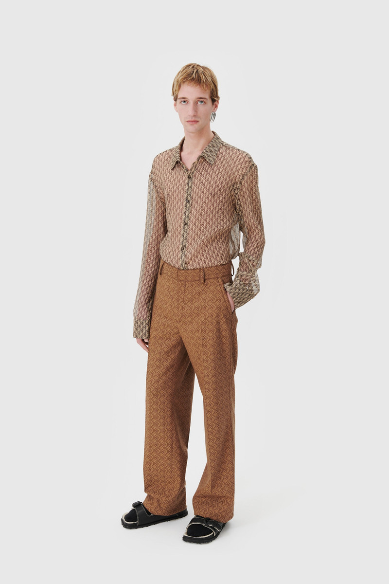 Marine Serre Regenerated Moon Diamant Tailoring Jacquard Pants outlook
