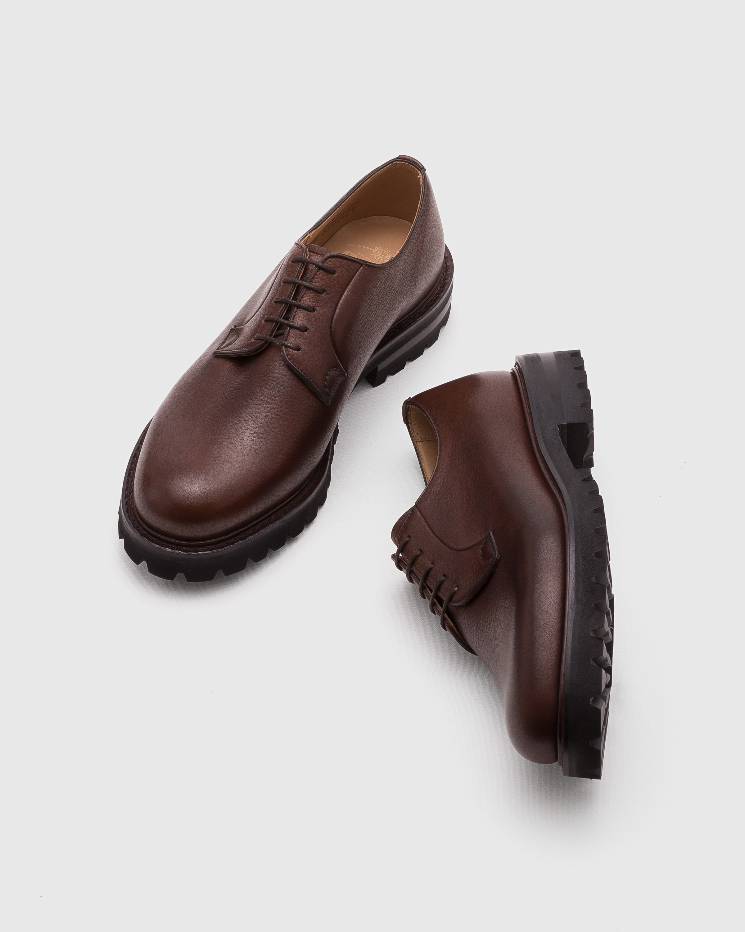 Soft Grain Calf Leather Derby - 2