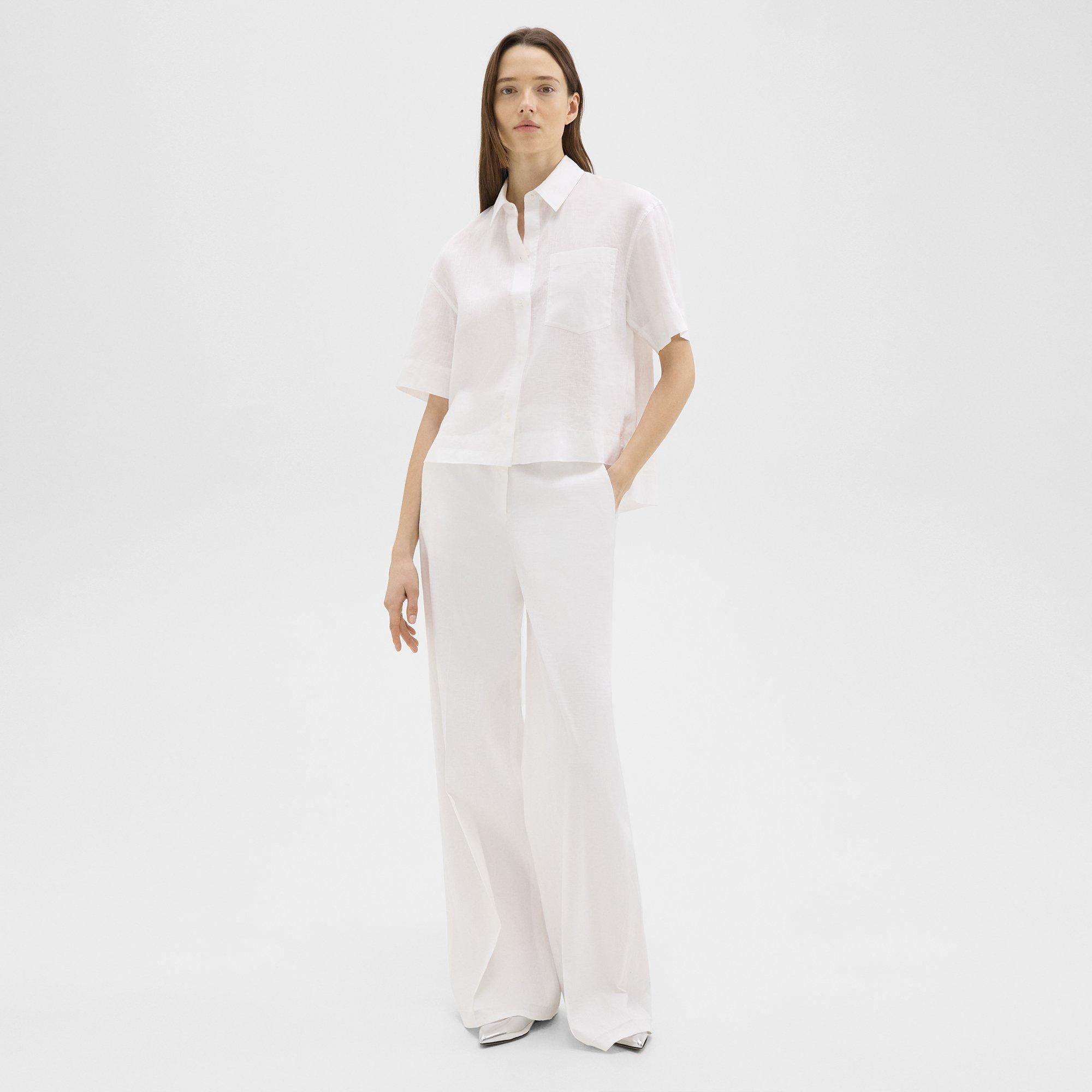 High-Waist Wide-Leg Pant in Good Linen - 3