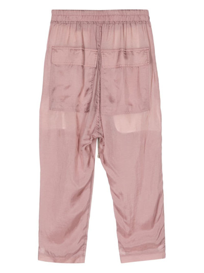 Rick Owens drawstring-waist sheer cropped trousers outlook