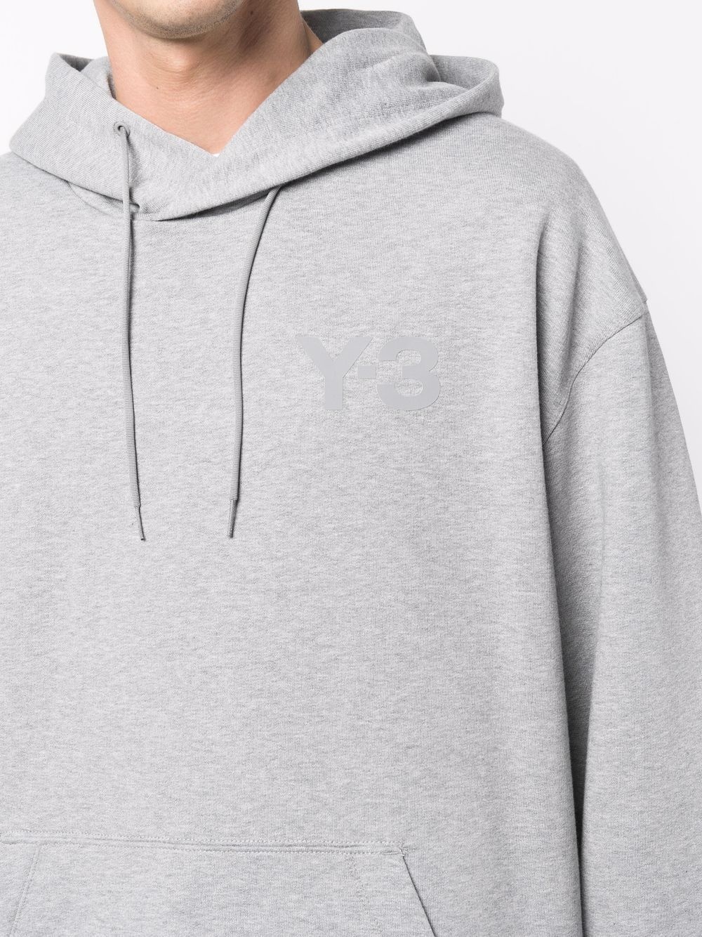 logo-print drawstring hoodie - 5