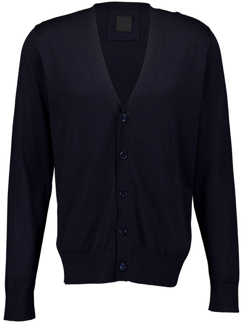 fine-knit V-neck cardigan 1