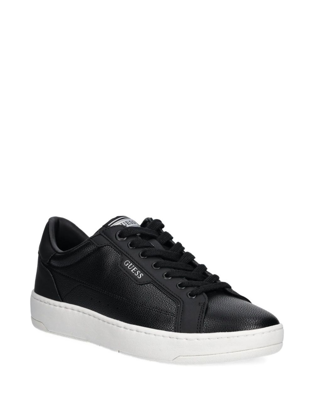 leather lace-up sneakers - 2