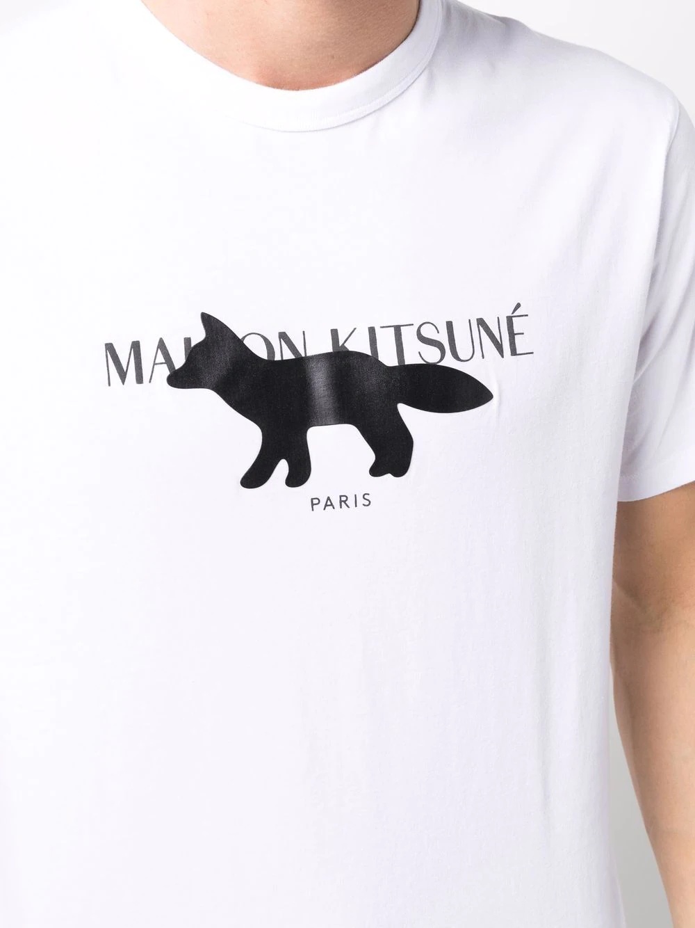 fox motif cotton T-shirt - 5