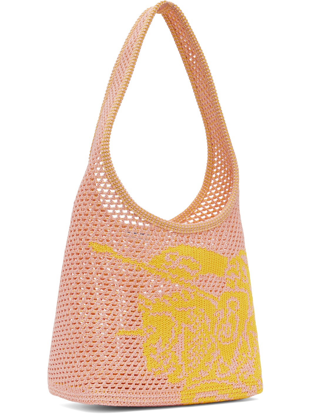 Pink & Yellow Small EKD Crochet Tote - 2