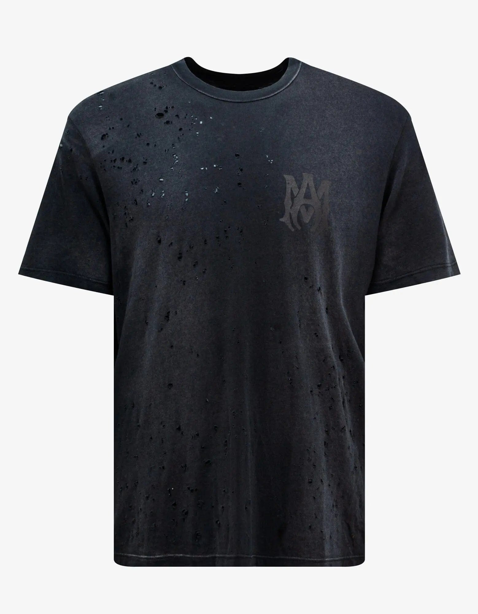 Amiri Black MA Logo Shotgun T-Shirt - 1