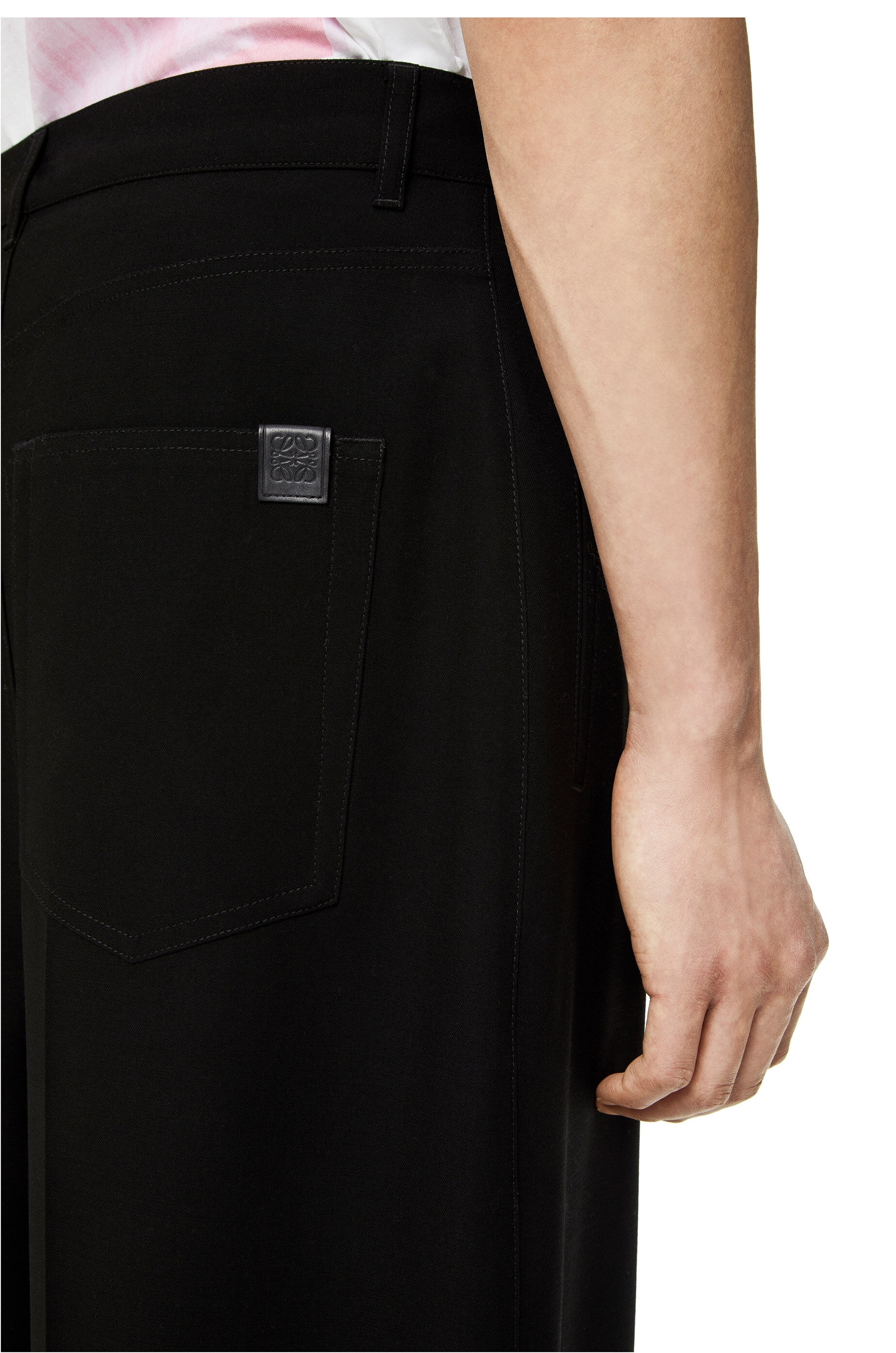 Single pleat trousers in wool - 5