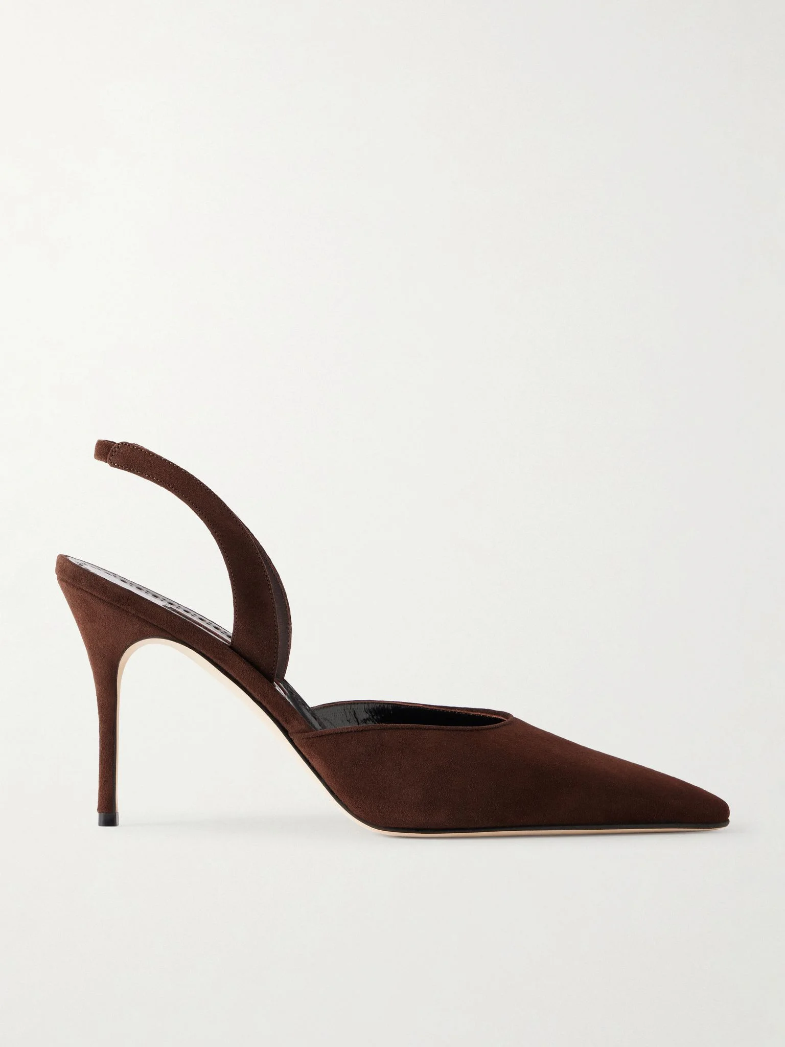 Borelapla 90 suede slingback pumps Dark brown - 1