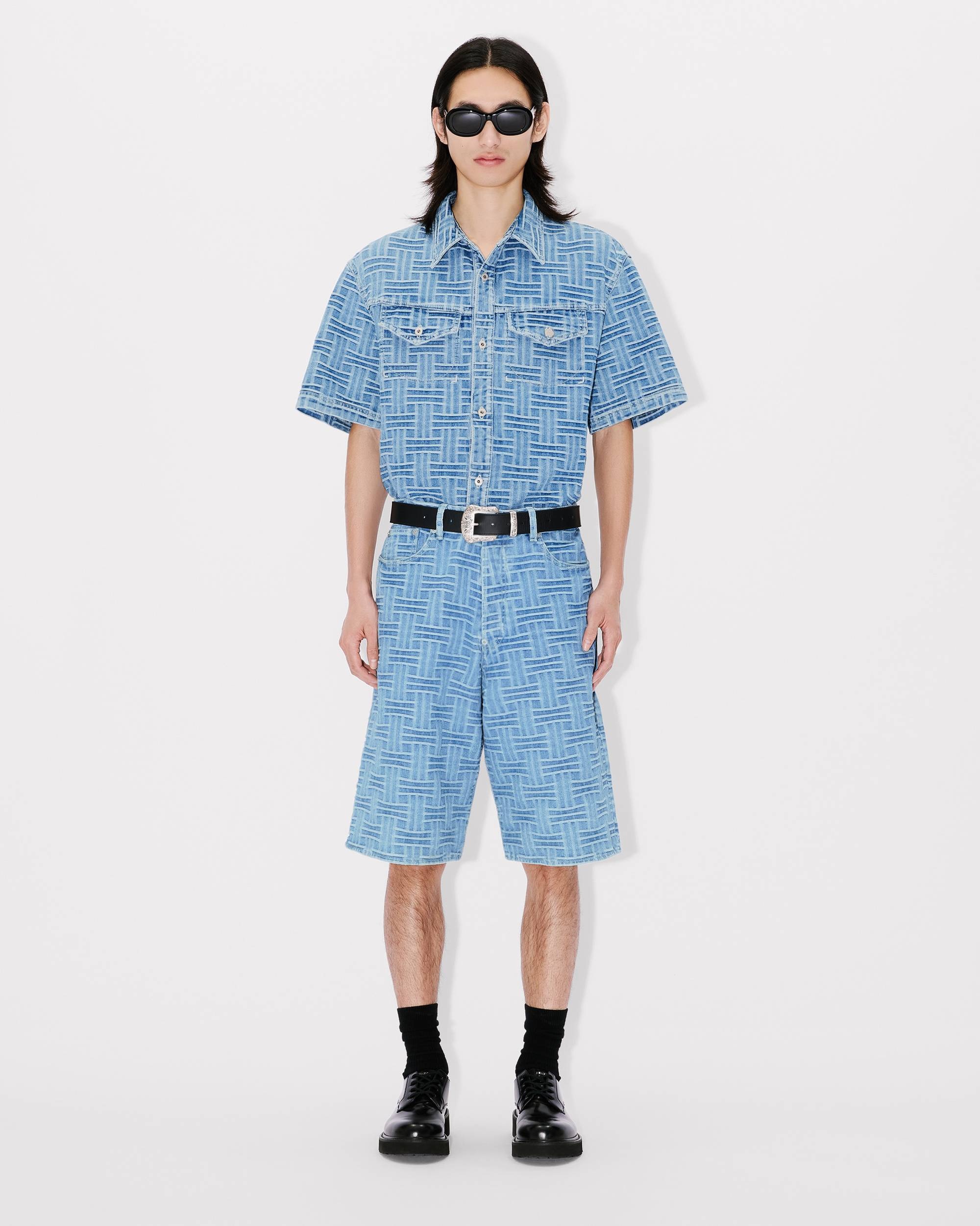'KENZO Weave' shirt in japanese denim - 5