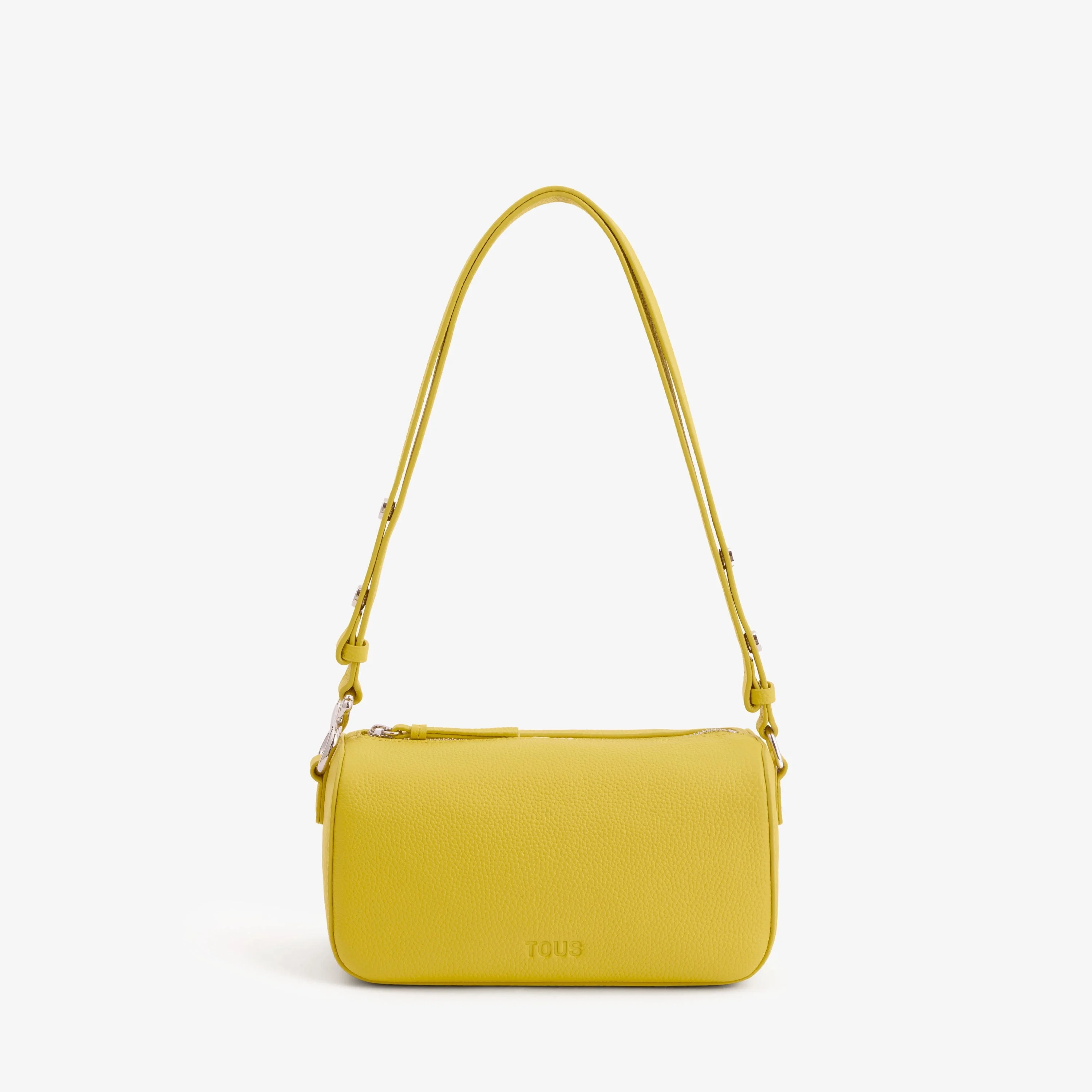 Mustard-colored leather Crossbody bag TOUS Infinity - 1