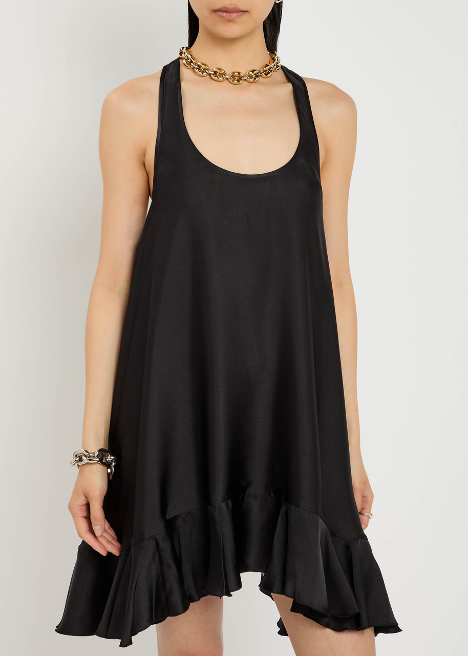 Anine Bing Lilith Silk-blend Mini Dress - 2