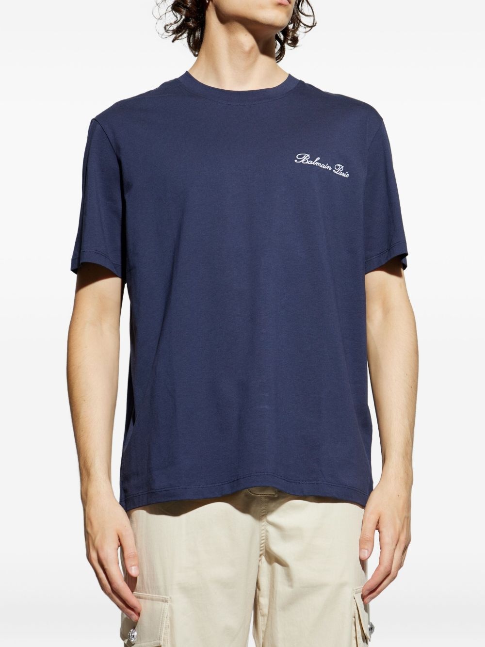 embroidered-logo T-shirt - 3