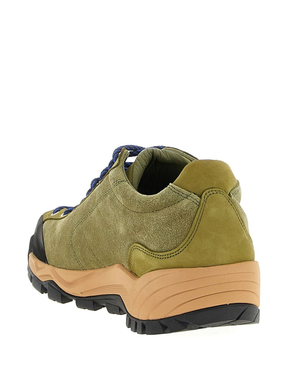lace-up suede sneakers - 4